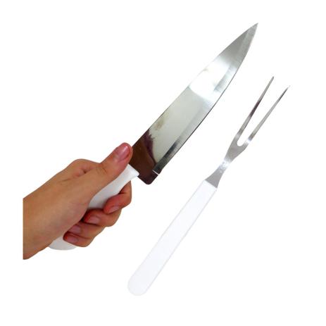 Kit 2 Peças Faca Churrasco 7 Pol E Garfo Churrasco 5 Pol - Mundial Menor preço em Kit 2 Peças Faca Churrasco 7 Pol E Garfo Churrasco 5 Pol - Mundial