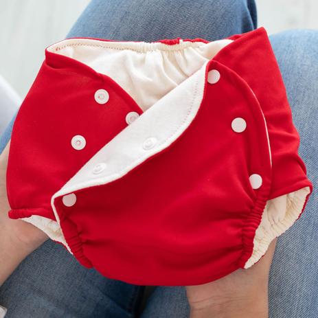 Kit 2 Pecas Fralda Ecologica Reutilizavel E Absorvente De Pano Lavavel Bebe Vermelho Mais Que Baby Fralda De Pano Ecologica Magazine Luiza