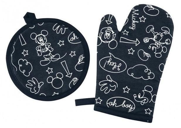 Kit 2 Pecas Mickey e Minnie 1 Luva + 1 Pega Panela Lepper Menor preço em Kit 2 Pecas Mickey e Minnie 1 Luva + 1 Pega Panela Lepper