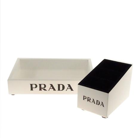 Kit 2 Peças Organizadores Mesa Porta Controle Branco Decora - Maisaz Menor preço em Kit 2 Peças Organizadores Mesa Porta Controle Branco Decora - Maisaz
