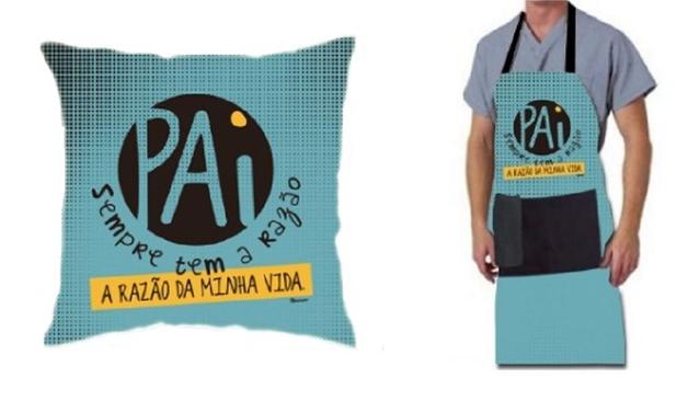 Kit 2 Peças Pai Almofada e Avental + Toalhinha - Diverso presentes Menor preço em Kit 2 Peças Pai Almofada e Avental + Toalhinha - Diverso presentes