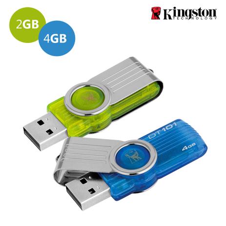 Kit 2 Pen Drive Kingston 2GB e 4GB USB 2.0 - DataTraveler 101 G2 Menor preço em Kit 2 Pen Drive Kingston 2GB e 4GB USB 2.0 - DataTraveler 101 G2