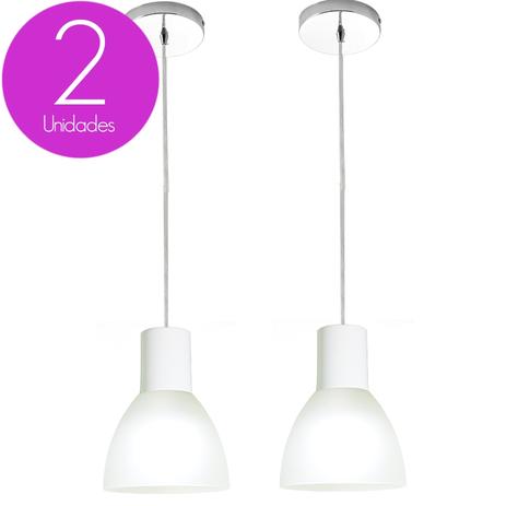 Kit 2 Pendente Lustre Quarto Sala Cozinha Startec Anello WT Menor preço em Kit 2 Pendente Lustre Quarto Sala Cozinha Startec Anello WT