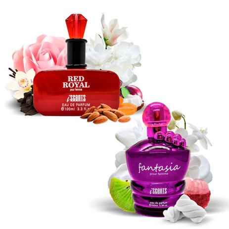 Kit 2 Perfumes Importados Fantasia e Red Royal I Scents - Perfume Feminino  - Magazine Luiza