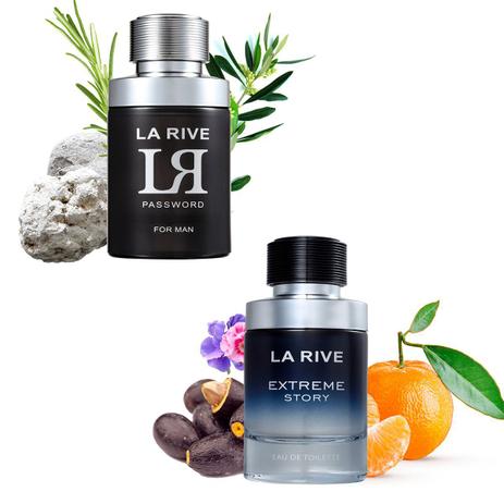 Kit 2 Perfumes La Rive Extreme Story 75ml + LR Password 75ml Menor preço em Kit 2 Perfumes La Rive Extreme Story 75ml + LR Password 75ml