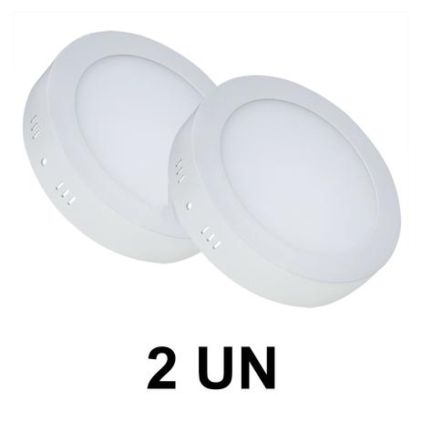 Kit 2 Plafon Led 12w Redondo Sobrepor 6500K Branco Frio Decoração Casa Gesso Sanca Loja - Super Led Menor preço em Kit 2 Plafon Led 12w Redondo Sobrepor 6500K Branco Frio Decoração Casa Gesso Sanca Loja - Super Led