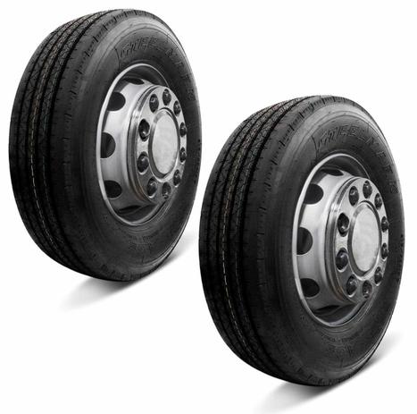 Kit 2 Pneus Goodyear Aro 17.5 215/75R17.5 126F Steelmark AGS Dianteiro Caminhão e Ônibus Menor preço em Kit 2 Pneus Goodyear Aro 17.5 215/75R17.5 126F Steelmark AGS Dianteiro Caminhão e Ônibus