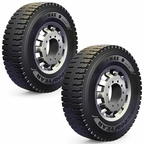 Kit 2 Pneus Goodyear Aro 22,5 275/80R22,5 KMAX D 149/146L H para Caminhão Ônibus é boa?