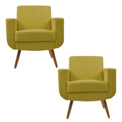 Kit 2 Poltronas Decorativas Cristal Suede Amarelo - Kasa Sofá é ruim? Kit 2 Poltronas Decorativas Cristal Suede Amarelo - Kasa Sofá é boa?