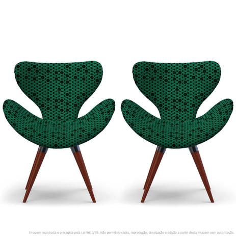 Kit 2 Poltronas Egg Colmeia Preto e Verde Cadeira Decorativa com Base Fixa - Lubrano decor Menor preço em Kit 2 Poltronas Egg Colmeia Preto e Verde Cadeira Decorativa com Base Fixa - Lubrano decor