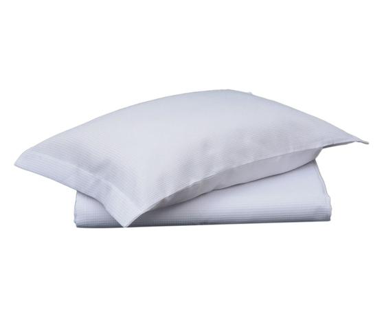 Kit 2 Porta Travesseiros Piquet com Abas Laterais Branco - Fassini têxtil Menor preço em Kit 2 Porta Travesseiros Piquet com Abas Laterais Branco - Fassini têxtil