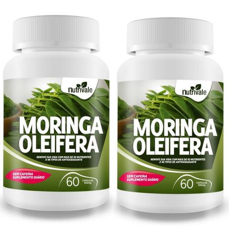 Kit 2 Potes Moringa Oleifera 120 Cápsulas de 500mg Nutrivale Menor preço em Kit 2 Potes Moringa Oleifera 120 Cápsulas de 500mg Nutrivale