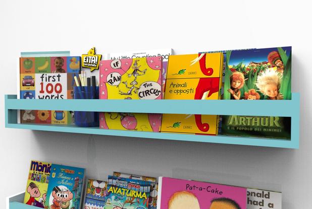 kit 2 Prateleiras Colorida Nicho Livros Infantil Quarto Varias Cores 90cm - Eita! casa perfeita Menor preço em kit 2 Prateleiras Colorida Nicho Livros Infantil Quarto Varias Cores 90cm - Eita! casa perfeita