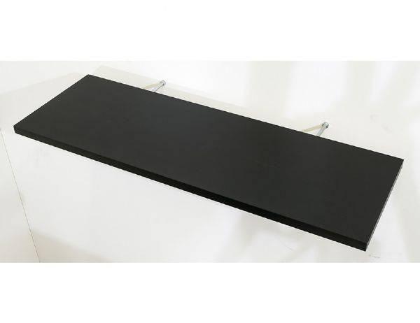 Kit 2 Prateleiras em MDP e Suporte 30X60 Preta Multivisão Menor preço em Kit 2 Prateleiras em MDP e Suporte 30X60 Preta Multivisão