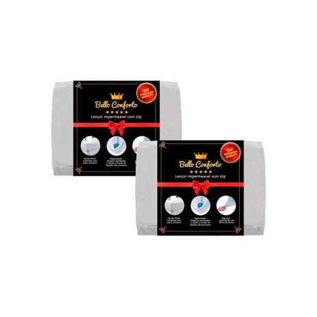 Kit 2 Protetores de Colchão Capa Impermeável Casal Bello Conforto 9805 Fibrasca Menor preço em Kit 2 Protetores de Colchão Capa Impermeável Casal Bello Conforto 9805 Fibrasca
