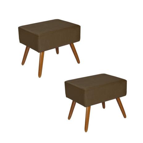 Kit 2 Puffs Decorativos Dubai Suede Marrom - Kasa Sofá é ruim? Kit 2 Puffs Decorativos Dubai Suede Marrom - Kasa Sofá é boa?