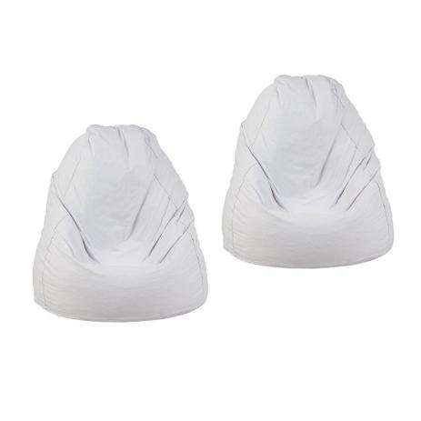 Kit 2 Puffs Fofão Pop Branco - Stay Puff Menor preço em Kit 2 Puffs Fofão Pop Branco - Stay Puff