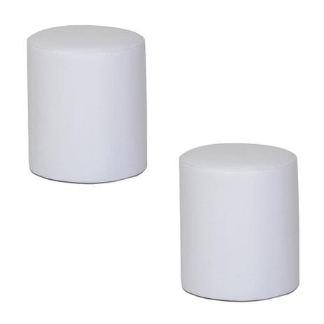 Menor preço em kit 2 Puffs Round Nobre Branco - Stay Puff