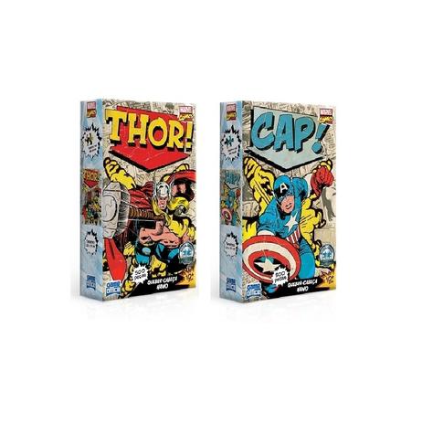 Kit 2 Quebra-Cabeça Nano 500 Pç cada - Marvel Comics - Toyster Menor preço em Kit 2 Quebra-Cabeça Nano 500 Pç cada - Marvel Comics - Toyster
