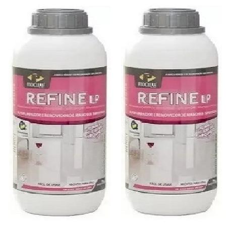 Kit 2 Refine Lp Piso Clean Tira Manchas Porcelanato 1L - Pisoclean Menor preço em Kit 2 Refine Lp Piso Clean Tira Manchas Porcelanato 1L - Pisoclean