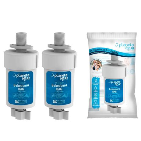 Kit 2 Refis de Purificador de Água Bag Planeta Água 1058 Menor preço em Kit 2 Refis de Purificador de Água Bag Planeta Água 1058