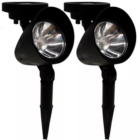 Kit 2 refletor Solar jardim led branco 10x mais forte Luminária prova de água - Ecoforce Menor preço em Kit 2 refletor Solar jardim led branco 10x mais forte Luminária prova de água - Ecoforce