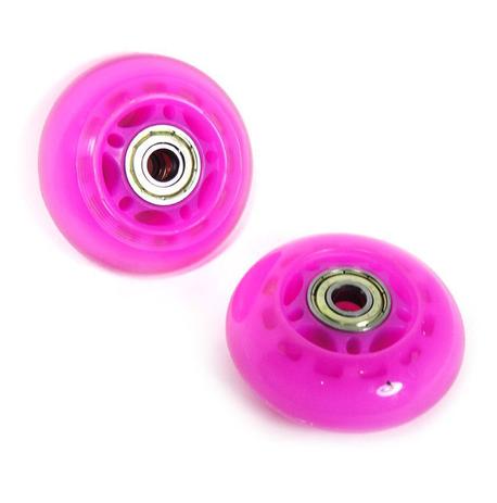 Kit 2 Rodinhas de Patins Abec 7 Pequena Roda de Silicone Rosa (RA-A) - Braslu Menor preço em Kit 2 Rodinhas de Patins Abec 7 Pequena Roda de Silicone Rosa (RA-A) - Braslu