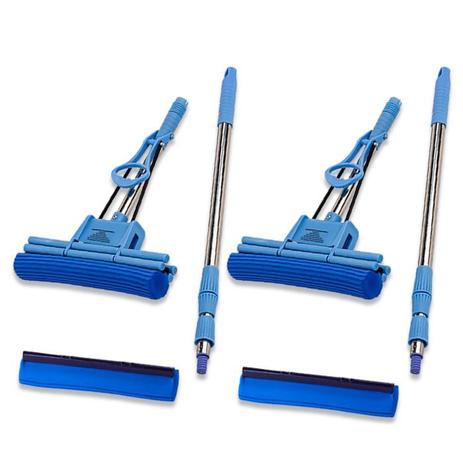 Kit 2 Rodo Mágico 33 Cm Com 2 Refil Super Espuma Absorvente - Vendasshop utensílios limpeza Menor preço em Kit 2 Rodo Mágico 33 Cm Com 2 Refil Super Espuma Absorvente - Vendasshop utensílios limpeza