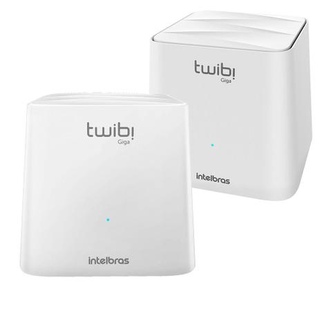 Kit 2 - Roteador Wi-Fi Intelbras Rede Mesh AC1200 Mbps Dual Band 2.4Ghz e 5.0Ghz Bivolt - TWIBI GIGA Menor preço em Kit 2 - Roteador Wi-Fi Intelbras Rede Mesh AC1200 Mbps Dual Band 2.4Ghz e 5.0Ghz Bivolt - TWIBI GIGA