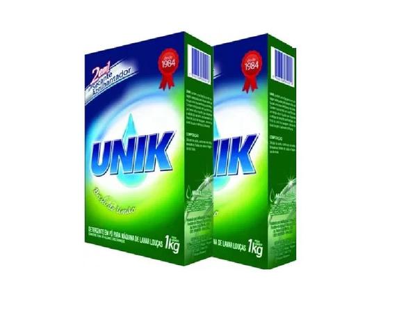 Kit 2 Sabão Para Máquina De Lavar Louças 2 em 1 Com Secante e Abrilhantador Unik 1kg - Total 2kg é boa?