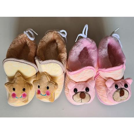 Kit 2 Sapatinho Pantufinha Bebe 1-2 A Antiderrapante Ajustavel - ello -  Roupas de Bebê - Magazine Luiza