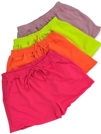 short moletom academia feminino
