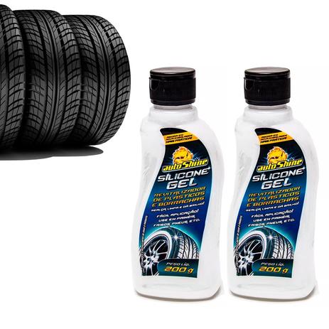 Kit 2 Silicone Gel 200g Autoshine Menor preço em Kit 2 Silicone Gel 200g Autoshine