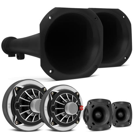 Kit 2 Super Tweeter JBL Selenium 140W + 2 Driver 400W RMS + 2 Corneta Longa - Prime Menor preço em Kit 2 Super Tweeter JBL Selenium 140W + 2 Driver 400W RMS + 2 Corneta Longa - Prime