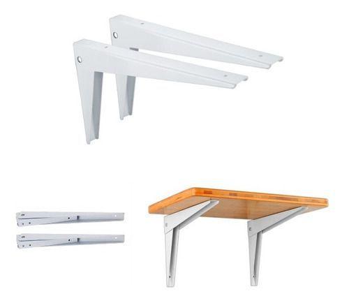 Kit 2 Suporte Mão Francesa Cantoneiras 10 " Dobrável Reforçada 25cm - Bogu Store Menor preço em Kit 2 Suporte Mão Francesa Cantoneiras 10 " Dobrável Reforçada 25cm - Bogu Store