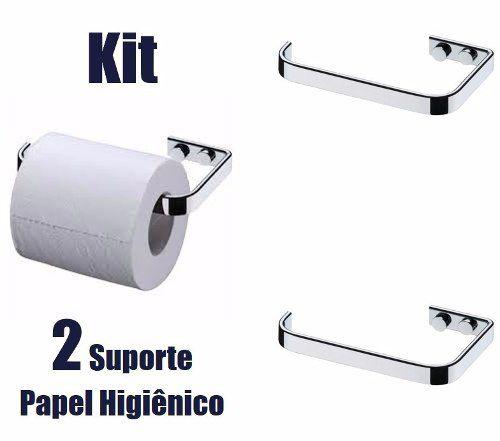 Kit 2 Suporte Porta Papel Higiênico De Parede Cromado Future é boa?