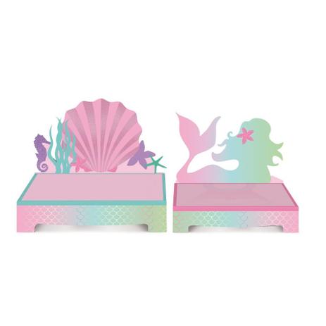 Kit 2 Suportes P/Doces Sereia Decoração Festas - Cromus Menor preço em Kit 2 Suportes P/Doces Sereia Decoração Festas - Cromus