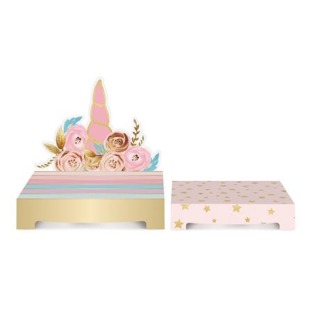 Kit 2 Suportes P/Doces Unicórnio Decoração Festas - Cromus Menor preço em Kit 2 Suportes P/Doces Unicórnio Decoração Festas - Cromus