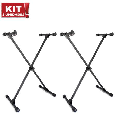 Kit 2 Suportes Para Teclado Musical X10S Preto ASK Reforçado - Ask suportes Menor preço em Kit 2 Suportes Para Teclado Musical X10S Preto ASK Reforçado - Ask suportes