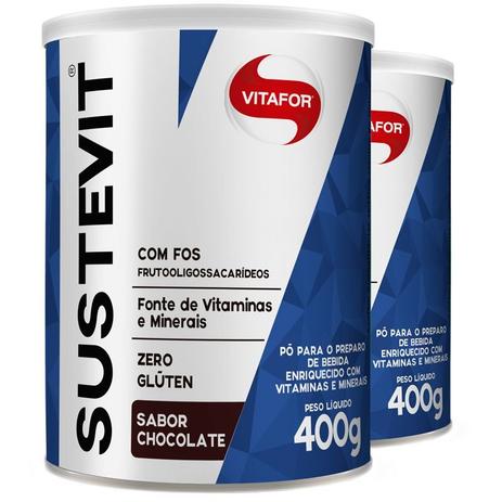 Kit 2 Sustevit Fibras Alimentares Vitafor 400g Chocolate é boa?