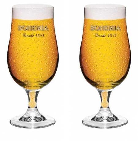Kit 2 Taças Bohemia Pilsen 380ml Original - Ambev Menor preço em Kit 2 Taças Bohemia Pilsen 380ml Original - Ambev