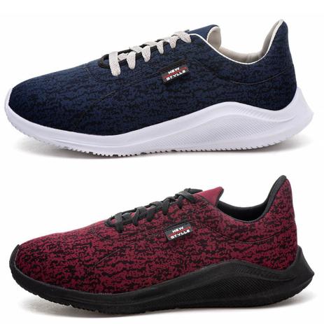 Kit 2 Tenis Casual Sapatenis Masculino Confortavel Caminhada - Bono - Sapatênis  Masculino - Magazine Luiza