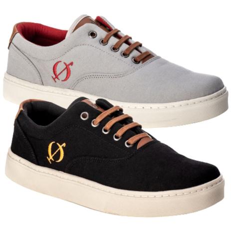 sapatenis preto masculino barato