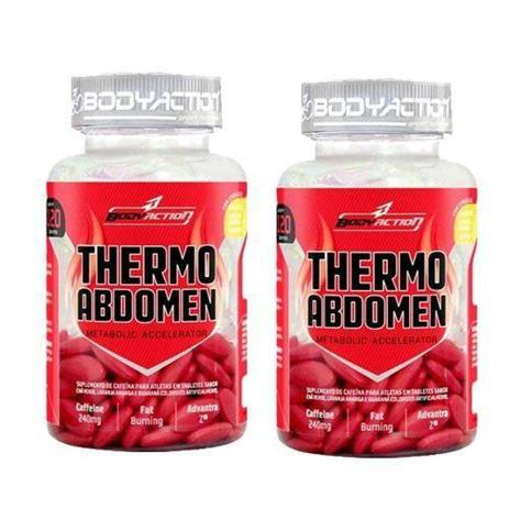 Kit 2 - Thermo Abdomen - 120 Tabletes - Bodyaction - Body action Menor preço em Kit 2 - Thermo Abdomen - 120 Tabletes - Bodyaction - Body action