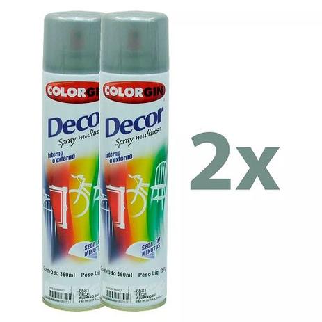 Kit 2 Tinta Spray Brilhante Uso Geral Aluminio Colorgin Menor preço em Kit 2 Tinta Spray Brilhante Uso Geral Aluminio Colorgin