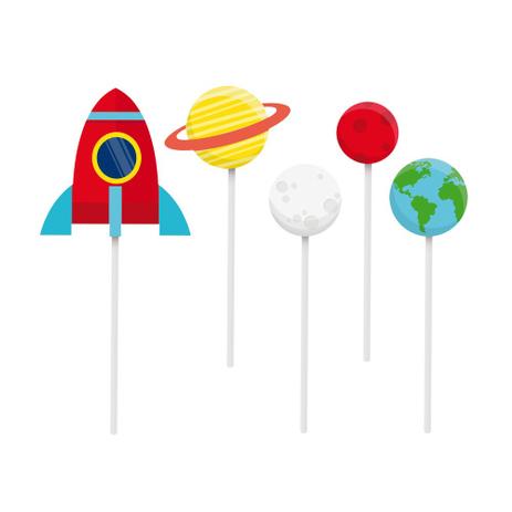 Kit 2 Topos De Bolo Espeto Astronauta Sortido Dec. Festas - Cromus Menor preço em Kit 2 Topos De Bolo Espeto Astronauta Sortido Dec. Festas - Cromus