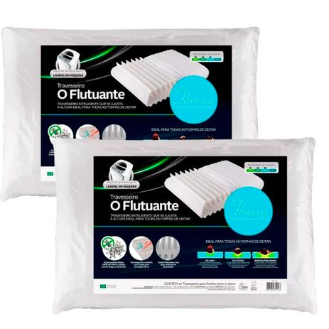 Kit 2 Travesseiro Smart Flutuante que se Adapta as Formas de Deitar Fibrasca 4246 Menor preço em Kit 2 Travesseiro Smart Flutuante que se Adapta as Formas de Deitar Fibrasca 4246