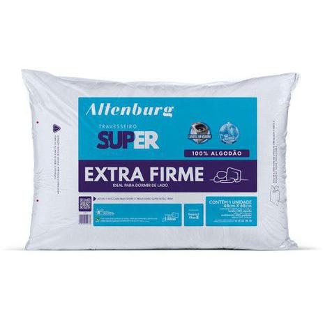 Kit 2 Travesseiro SUPER Extra Firme Altenburg Menor preço em Kit 2 Travesseiro SUPER Extra Firme Altenburg