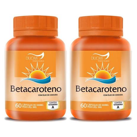 Menor preço em Kit 2 Und Betacaroteno 60cps de 250mg - Duom