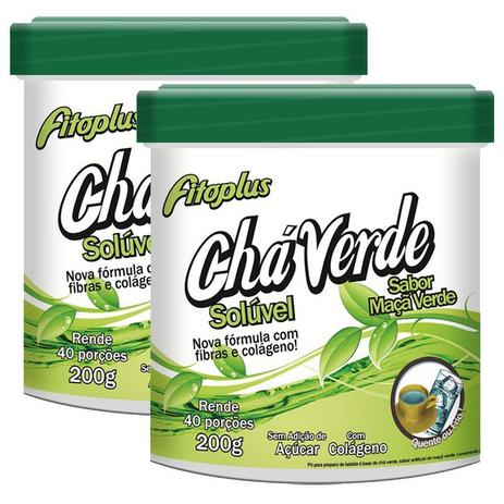 Kit 2 Und Chá Verde Solúvel Fitoplus 200g - Duom Menor preço em Kit 2 Und Chá Verde Solúvel Fitoplus 200g - Duom